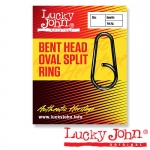 Кольца заводные Lucky John BENT HEAD OVAL 18кг 10шт.