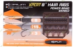KORUM XPERT POWER MONO HAIR RIG BARBE Карповый поводок 10lb #6 (4шт.) 